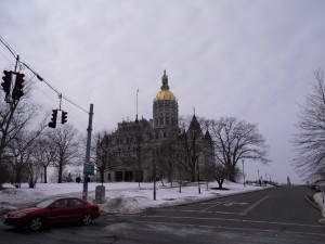 The Connecticut State House, a familiar sight to a young Cokkinias. (WMassP&I)