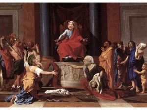 Her Judgement Cometh...& that right soon? (created via Nicholas Poussin painting & Google Image search)