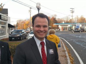 Baker put a lot of time into unseating Sen. Eric Lesser. The 31 year-old Dem prevailed by 12 points. (WMassP&I)